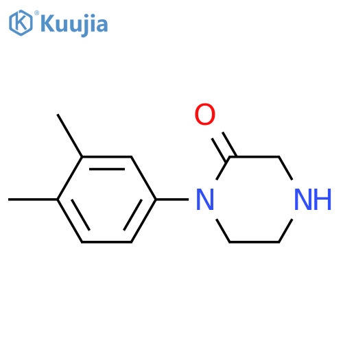 1-(3,4-DIMETHYL-PHENYL)-PIPERAZIN-2-ONE structure