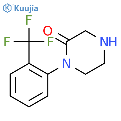 1-[2-(trifluoromethyl)phenyl]-2-Piperazinone structure