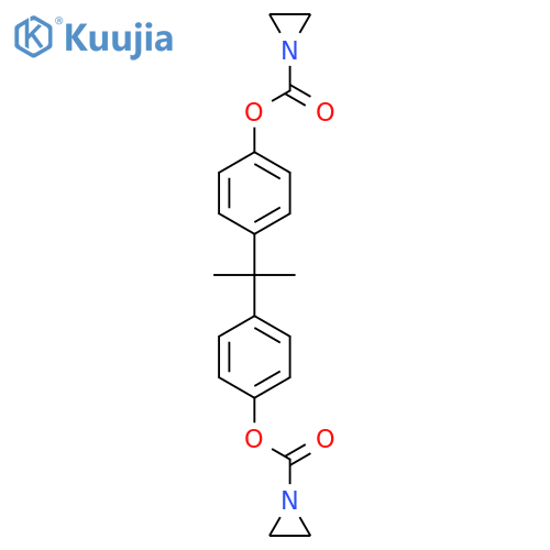 1-Aziridinecarboxylicacid, (1-methylethylidene)di-4,1-phenylene ester (9CI) structure