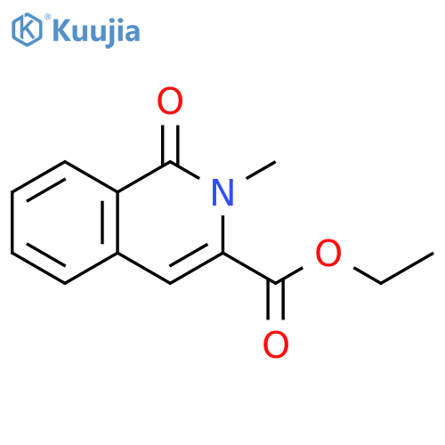 3-Isoquinolinecarboxylic acid, 1,2-dihydro-2-methyl-1-oxo-, ethyl ester (9CI) structure