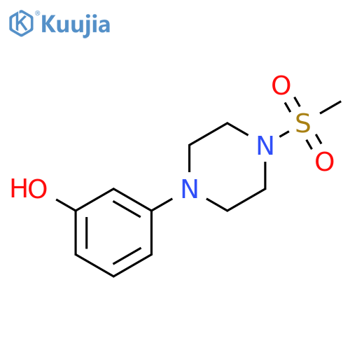 3-(4-(methylsulfonyl)piperazin-1-yl)phenol structure