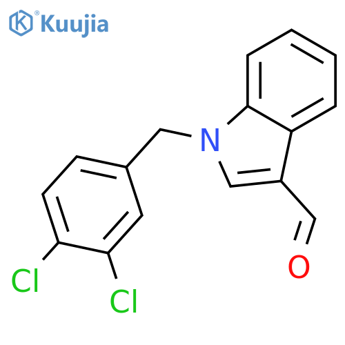 1-(3,4-Dichlorobenzyl)-1H-indole-3-carbaldehyde structure