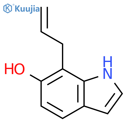 7-(2-propen-1-yl)-1H-Indol-6-ol structure