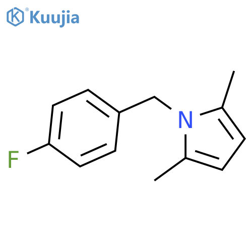 1-(4-fluorophenyl)methyl-2,5-dimethyl-1H-pyrrole structure