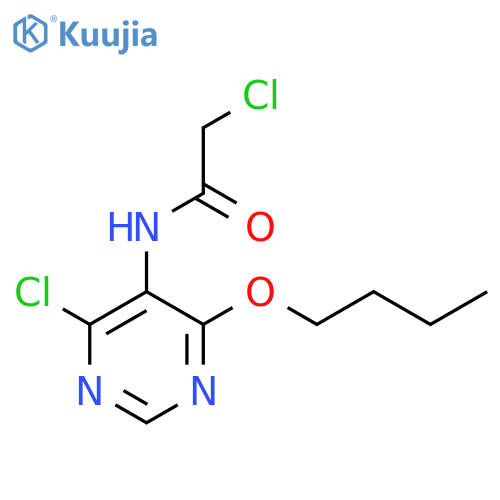 ACETAMIDE, N-(4-BUTOXY-6-CHLORO-5-PYRIMIDINYL)-2-CHLORO- structure