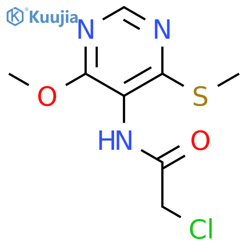Acetamide, 2-chloro-N-[4-methoxy-6-(methylthio)-5-pyrimidinyl]- structure