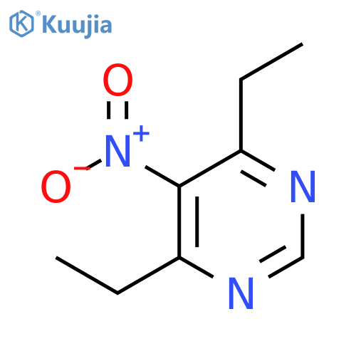 Pyrimidine, 4,6-diethyl-5-nitro- structure
