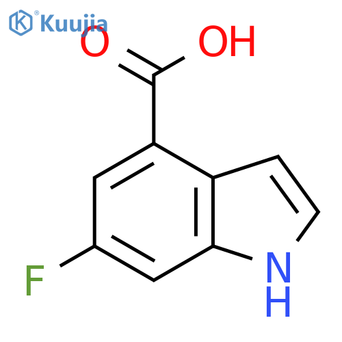 6-Fluoro-1H-indole-4-carboxylic acid structure