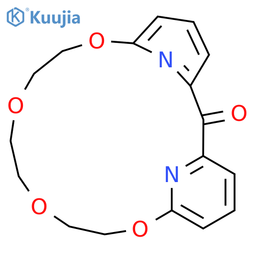 8,11,14,17-Tetraoxa-22,23-diazatricyclo[16.3.1.13,7]tricosa-1(22),3,5,7(23),18,20-hexaen-2-one structure