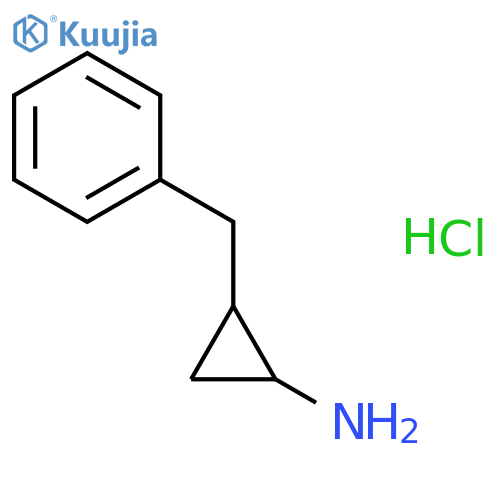 cyclopropylamine, 2-benzyl-, hydrochloride structure