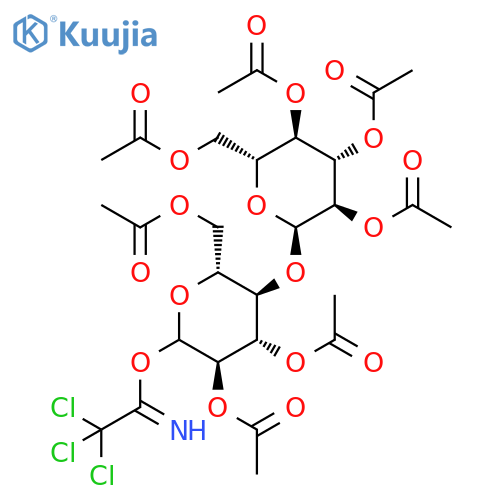 D-Glucopyranose, 4-O-(2,3,4,6-tetra-O-acetyl-α-D-glucopyranosyl)-, 2,3,6-triacetate 1-(2,2,2-trichloroethanimidate) structure