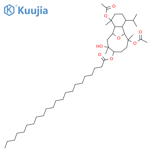 6,13-Epoxy-4,8,9,12-eunicellanetetrol; (4β,6α,8α,9β,12β,13α)-form, 9-Docosanoyl, 4,12-di-Ac structure