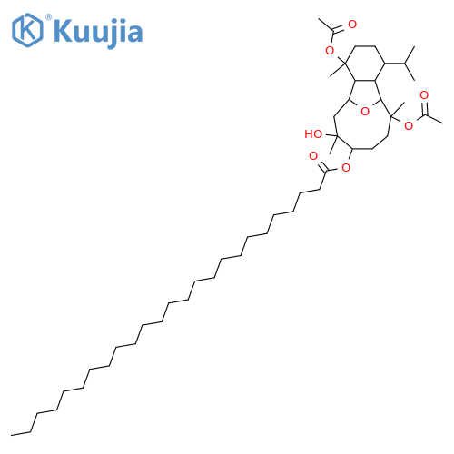 6,13-Epoxy-4,8,9,12-eunicellanetetrol; (4β,6α,8α,9β,12β,13α)-form, 9-Pentacosanoyl, 4,12-di-Ac structure
