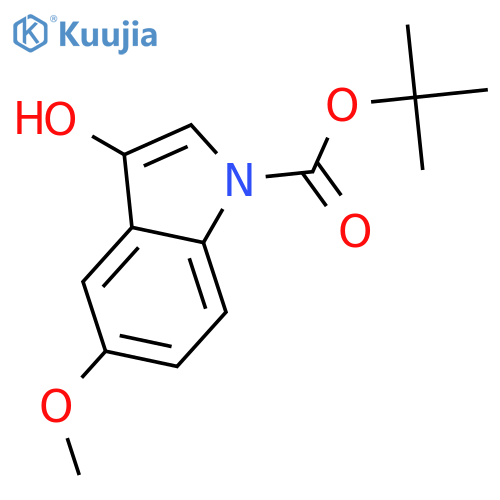 1-Boc-5-methoxy-1H-indol-3-ol structure