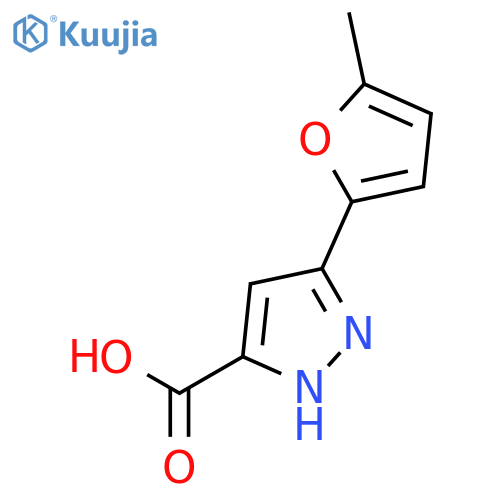 3-(5-Methyl-2-furyl)-1H-pyrazole-5-carboxylic Acid structure