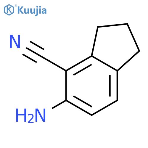 1H-Indene-4-carbonitrile,5-amino-2,3-dihydro- structure
