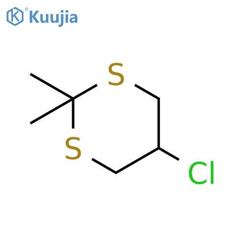 5-chloro-2,2-dimethyl-1,3-dithiane structure