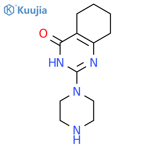 2-(piperazin-1-yl)-3,4,5,6,7,8-hexahydroquinazolin-4-one structure