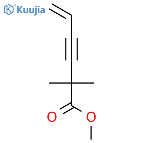 5-Hexen-3-ynoic acid, 2,2-dimethyl-, methyl ester structure