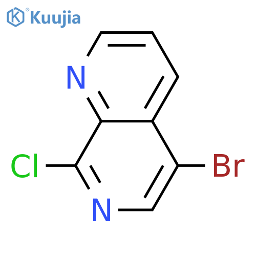 5-Bromo-8-chloro-1,7-naphthyridine structure