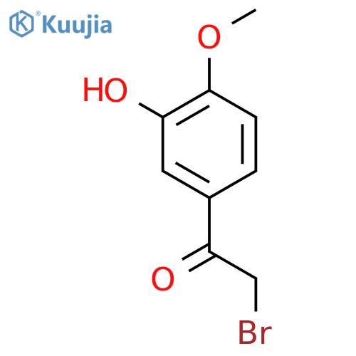 2-bromo-1-(3-hydroxy-4-methoxyphenyl)ethan-1-one structure