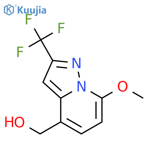 Pyrazolo[1,5-a]pyridine-4-methanol, 7-methoxy-2-(trifluoromethyl)- structure