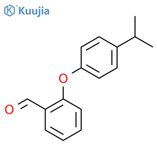 2-[4-(propan-2-yl)phenoxy]benzaldehyde structure