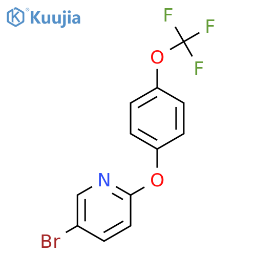 5-Bromo-2-(4-(trifluoromethoxy)phenoxy)pyridine structure
