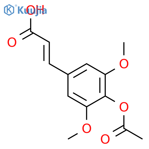 3-4-(Acetyloxy)-3,5-dimethoxycinnamicacid structure