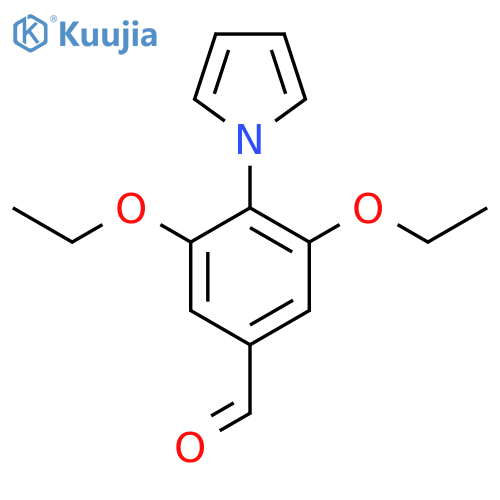 Benzaldehyde, 3,5-diethoxy-4-(1H-pyrrol-1-yl)- structure