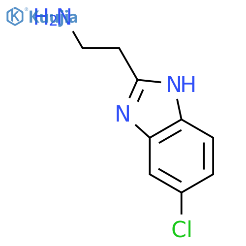 2-(5-CHLORO-1H-BENZOIMIDAZOL-2-YL)-ETHYLAMINE structure