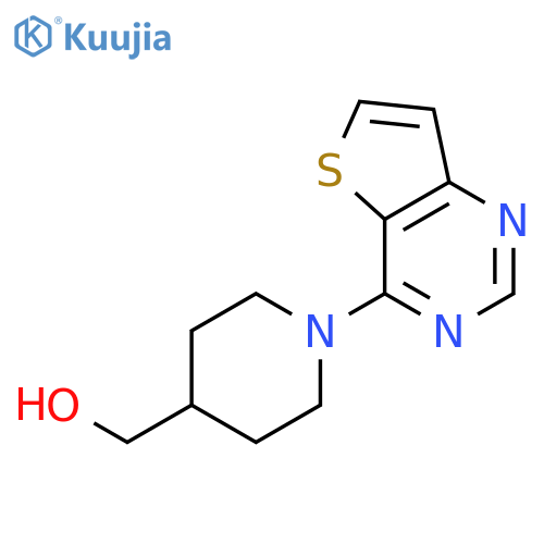 (1-Thieno3,2-dpyrimidin-4-ylpiperid-4-yl)methanol structure