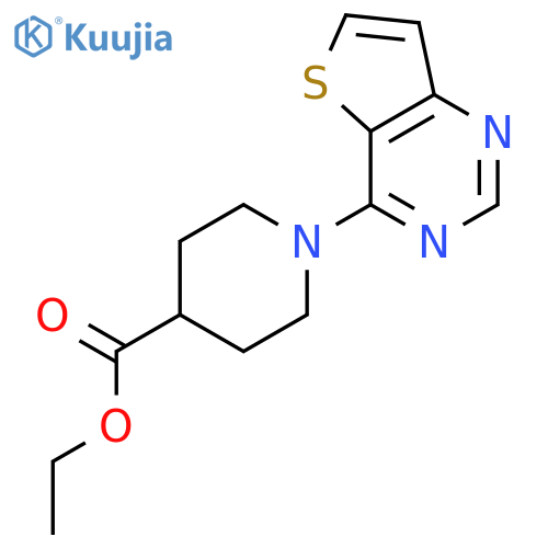 Ethyl 1-Thieno3,2-dpyrimidin-4-ylpiperidine-4-carboxylate structure