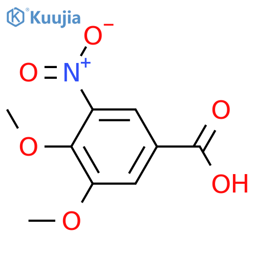 3,4-Dimethoxy-5-nitrobenzoic Acid structure
