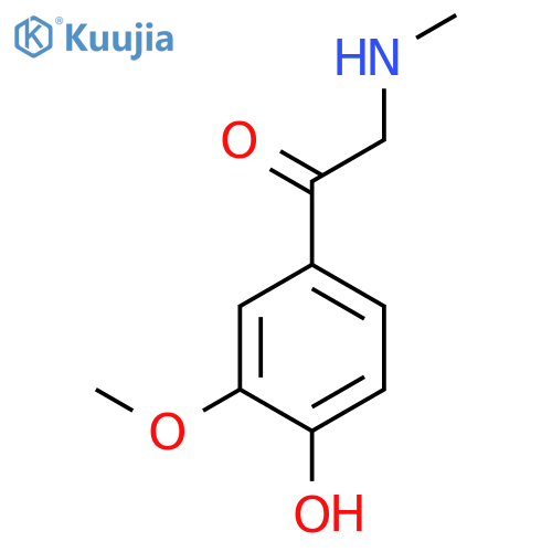 1-(4-hydroxy-3-methoxyphenyl)-2-(methylamino)ethan-1-one structure