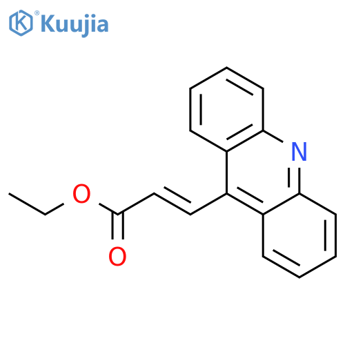 2-Propenoic acid, 3-(9-acridinyl)-, ethyl ester structure