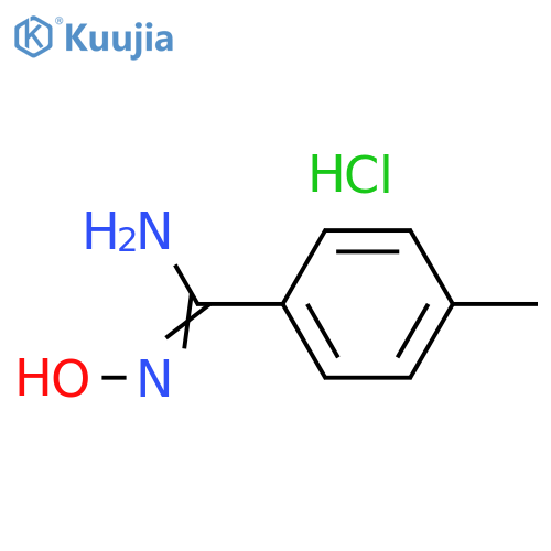 N''-hydroxy-4-methylbenzene-1-carboximidamide hydrochloride structure