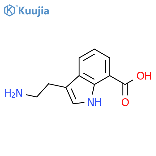 3-(2-aminoethyl)-1H-indole-7-carboxylic acid structure