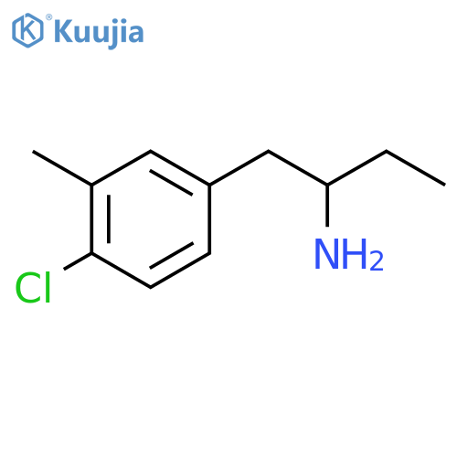 1-(4-Chloro-3-methylphenyl)butan-2-amine structure