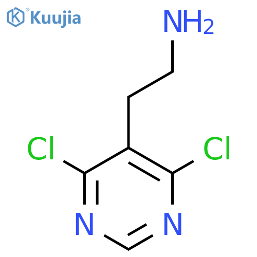 2-(4,6-dichloropyrimidin-5-yl)ethan-1-amine structure