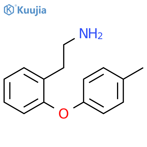 2-2-(4-methylphenoxy)phenylethan-1-amine structure