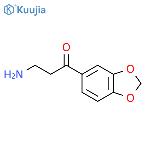 3-amino-1-(1,3-dioxaindan-5-yl)propan-1-one structure