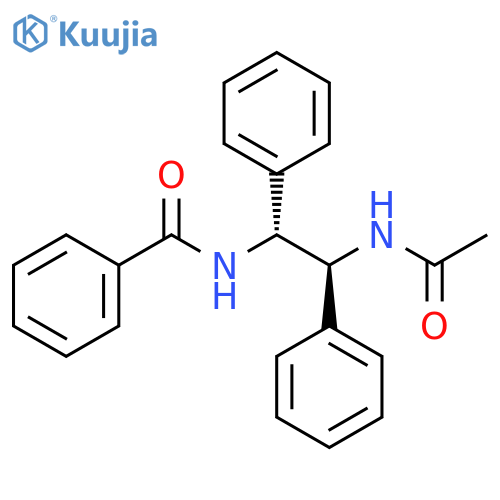 rel-N-[(1R,2S)-2-(Acetylamino)-1,2-diphenylethyl]benzamide structure