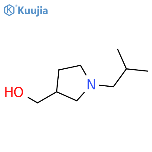 1-(2-methylpropyl)pyrrolidin-3-ylmethanol structure