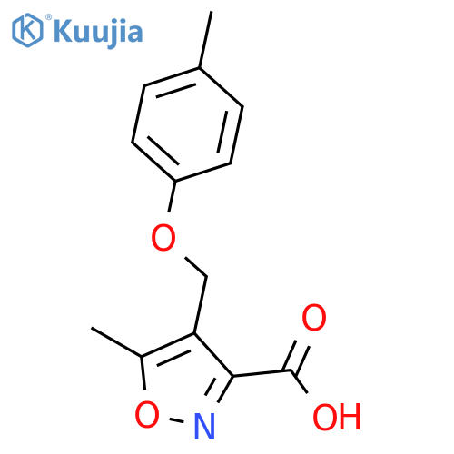 5-Methyl-4-(4-methylphenoxy)methylisoxazole-3-carboxylic Acid structure