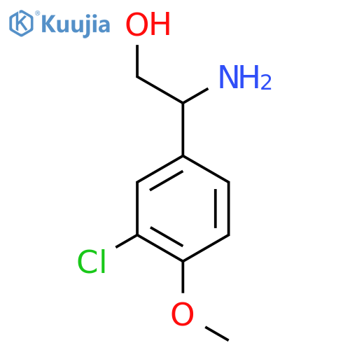 2-Amino-2-(3-chloro-4-methoxyphenyl)ethanol structure