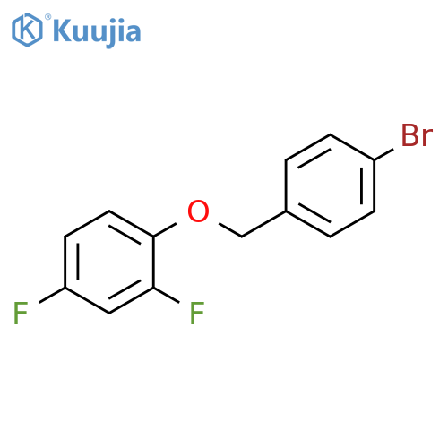Benzene, 1-[(4-bromophenyl)methoxy]-2,4-difluoro- structure