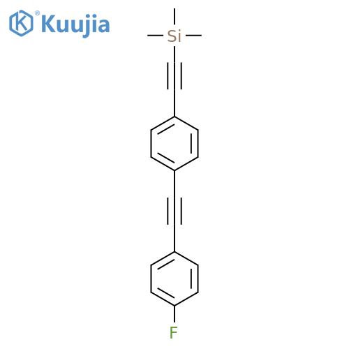 ((4-((4-Fluorophenyl)ethynyl)phenyl)-ethynyl)trimethylsilane structure