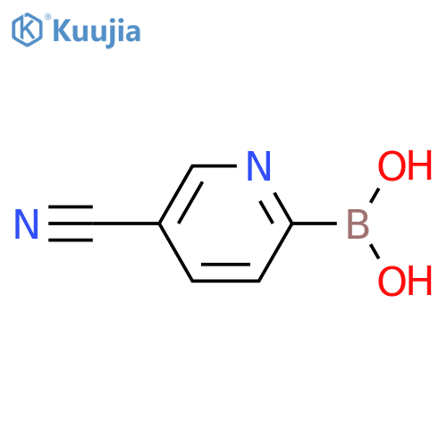 5-cyanopyridin-2-ylboronic acid structure
