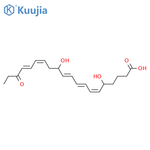 5,12,18-Trihydroxy-6,8,10,14,16-eicosapentaenoic acid; (5S,6Z,8E,10E,12R,14Z,16E,18R)-form, 18-Ketone structure